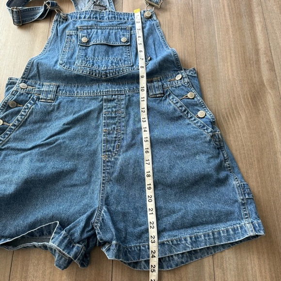 Vtg 90s Y2K no boundaries denim baggy shirt overalls blue size xl - Picture 4 of 5